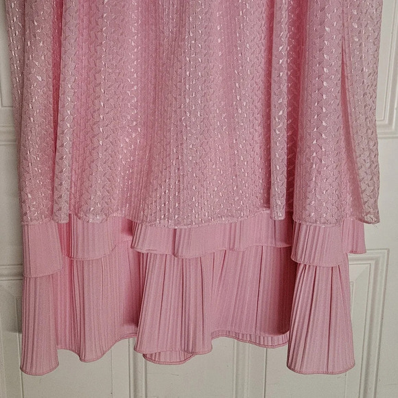 Rare Vintage Risa Ann New York pink lace ruffle Fairy dress size 14 - Picture 4 of 14